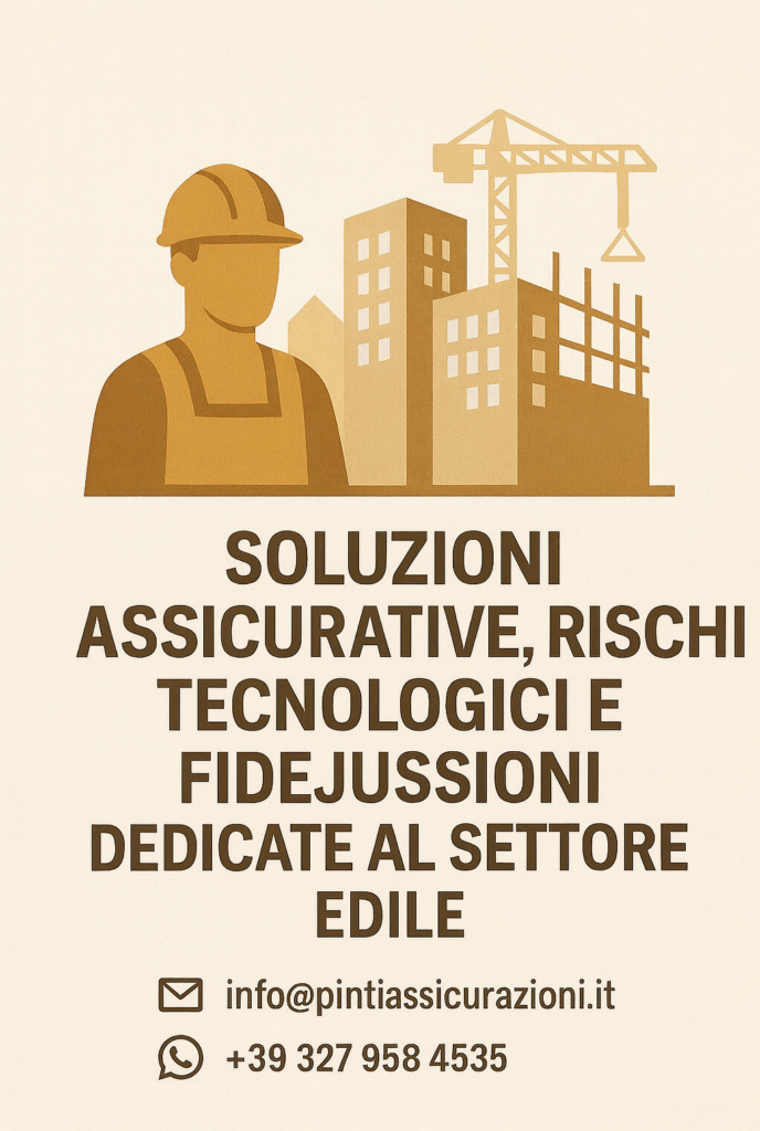 La nostra Agenzia è al fianco delle imprese edili con coperture assicurative e garanzie fidejussorie su misura, studiate per tutelare al meglio l’attività e offrire sicurezza ai vostri partner commerciali e ai vostri clienti.